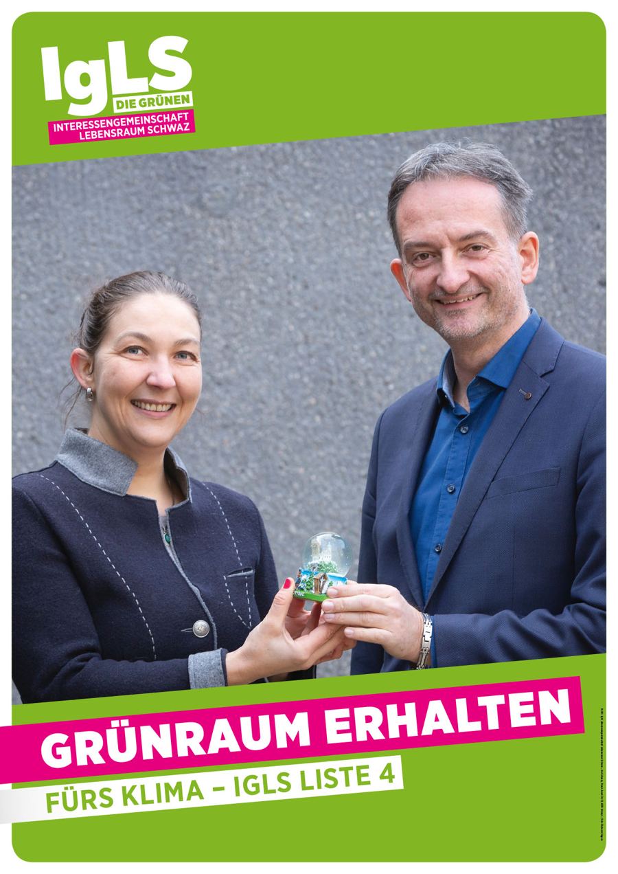 Plakat: Grünraum erhalten